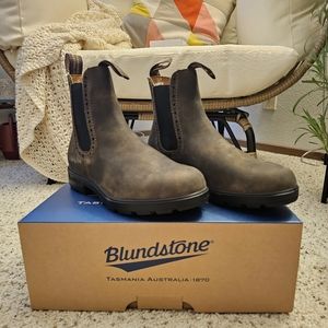 Blundstone 1351 Rustic Brown Genuine Leather High Top Boots - Size 6.5M/8.5W
